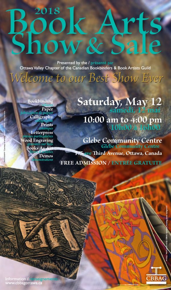 Book Arts Show and Sale 2018 poster