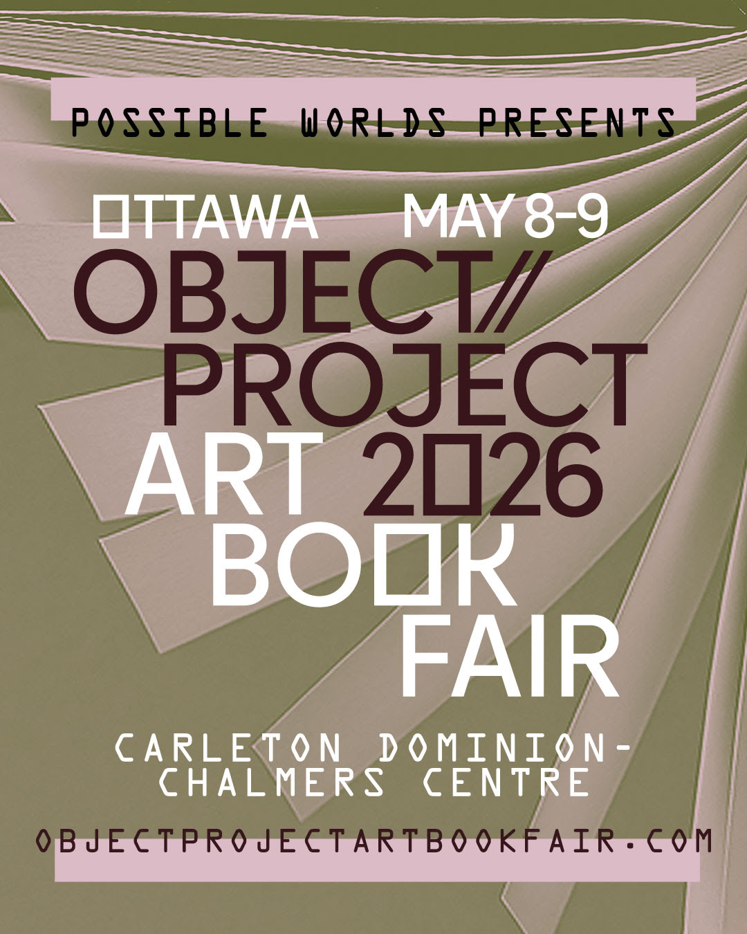 Object//Project 2026 Art Book Fair poster