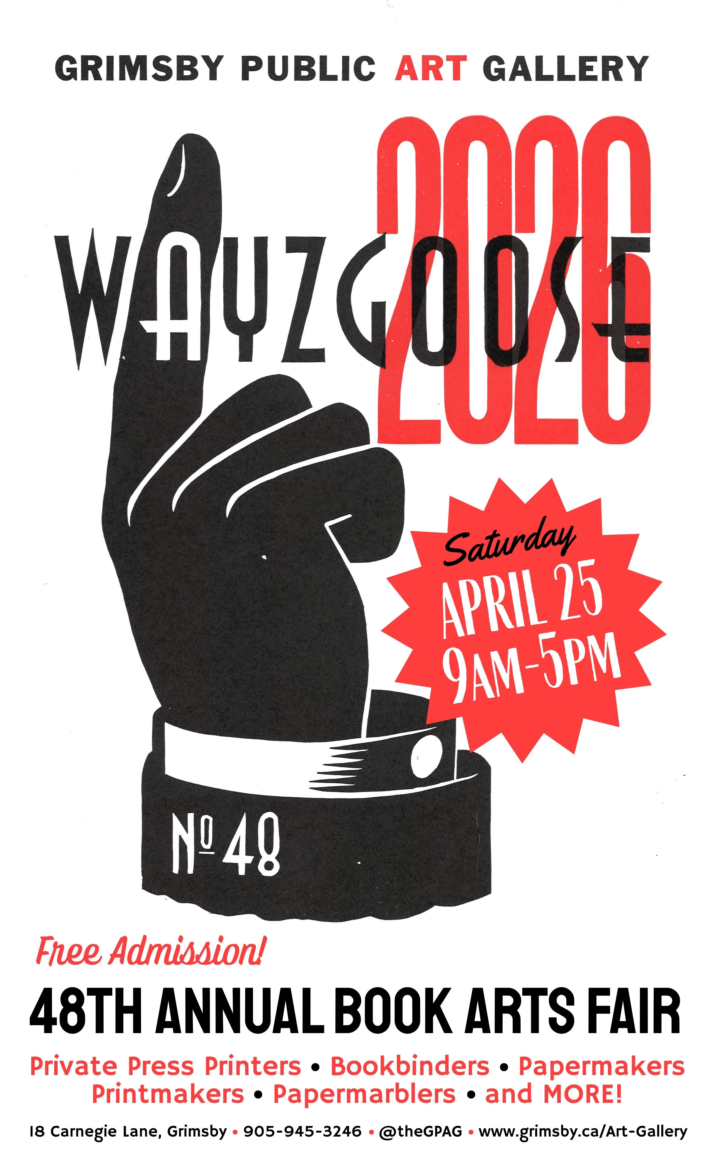 Wayzgoose 2026 poster